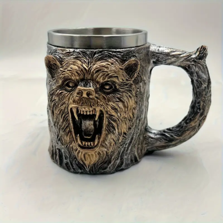 Jarro Mug Acero Cabeza de Oso - Imagen 2