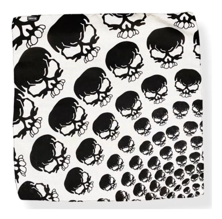 Pañuelo  Skull White and Black - Imagen 3