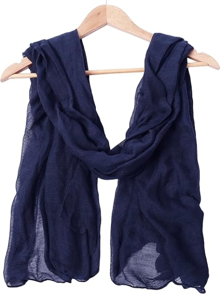 Pashmina Pareo Chal Neta Katrina Azul Marino - Imagen 2