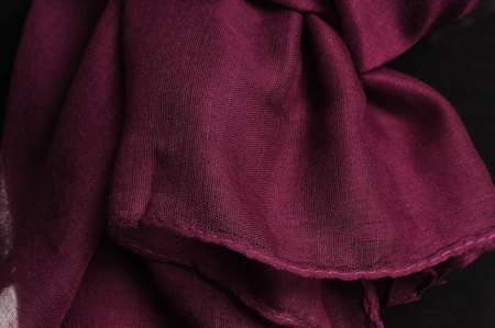 Pashmina Pareo Chal Bufanda Neta Katrina Burgundy - Imagen 7