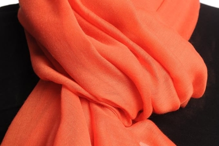 Pashmina Pareo Chal Bufanda Neta Katrina Orange - Imagen 5