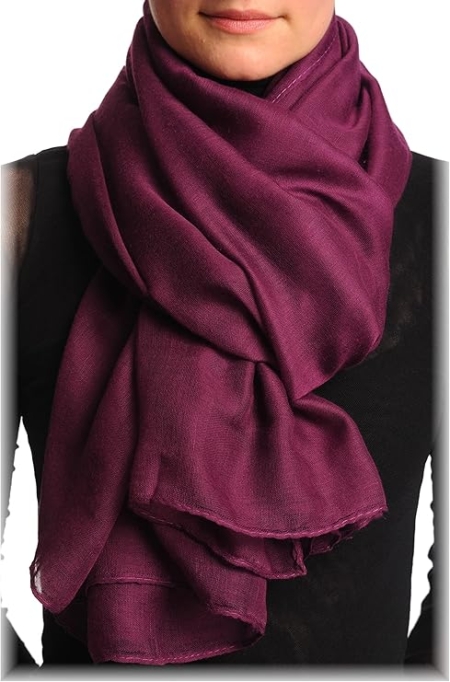Pashmina Pareo Chal Bufanda Neta Katrina Burgundy