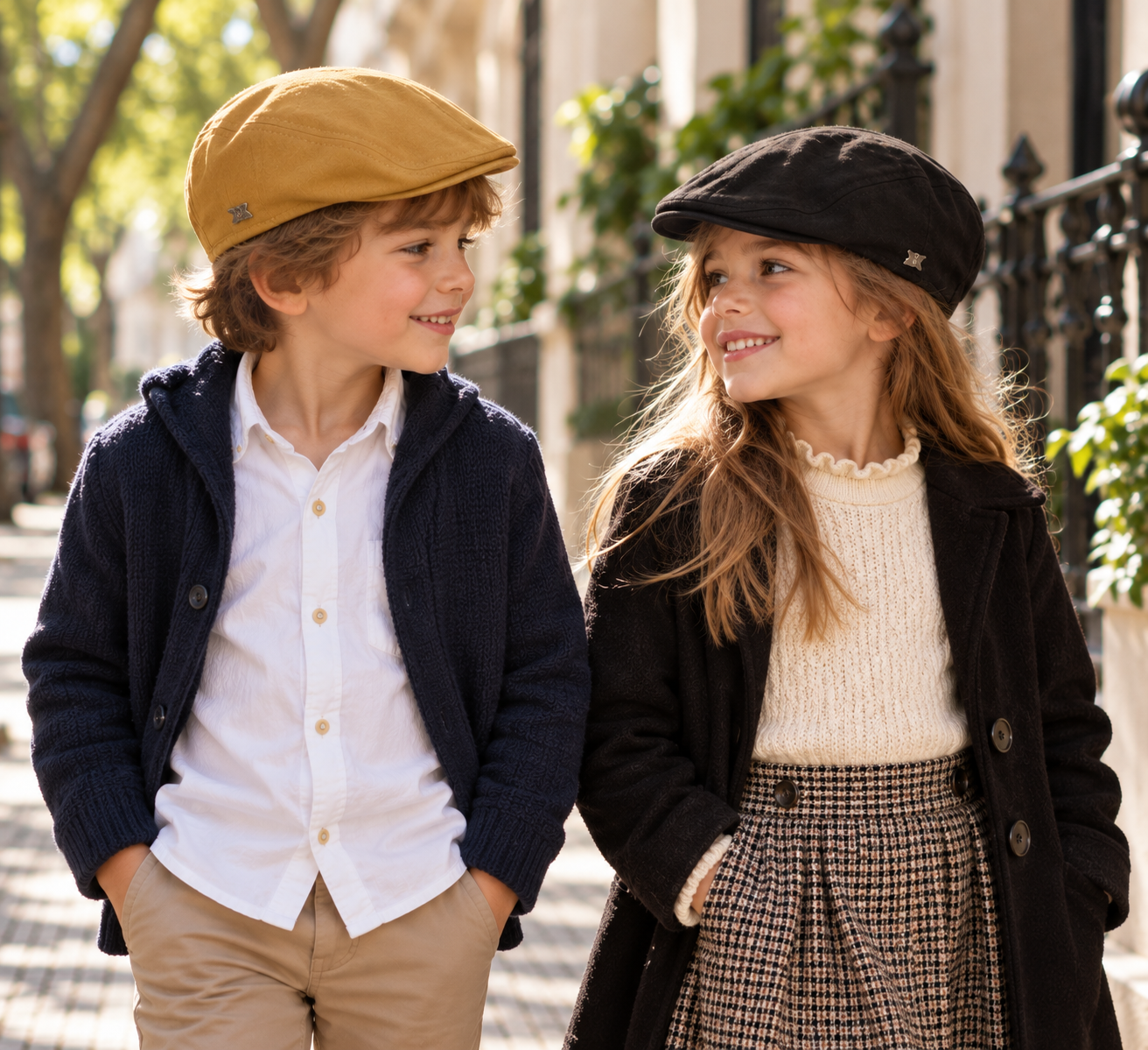 🧢 Boina Keaton Infantil · Gabardina & Estilo Clásico - Imagen 14