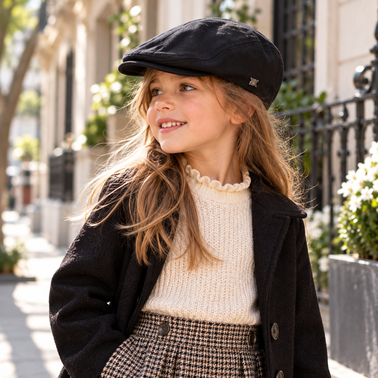 🧢 Boina Keaton Infantil · Gabardina & Estilo Clásico - Imagen 2