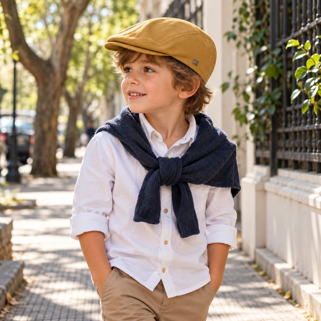 🧢 Boina Keaton Infantil · Gabardina & Estilo Clásico - Imagen 15