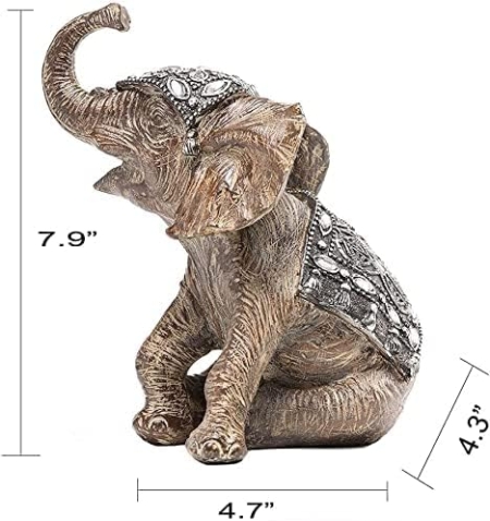 Elefante BB Gris Manto Clasico y Piedras - Imagen 6