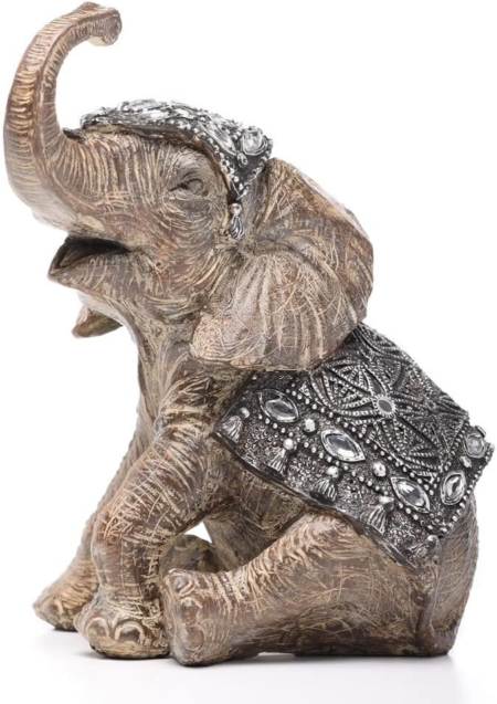 Elefante BB Gris Manto Clasico y Piedras - Imagen 2