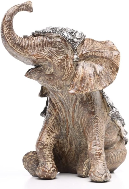 Elefante BB Gris Manto Clasico y Piedras - Imagen 4