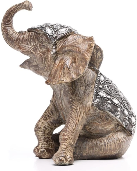 Elefante BB Gris Manto Clasico y Piedras - Imagen 3