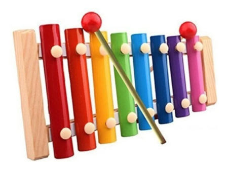 Instrumento Musical Infantil Xilofon Infantil 8 notas madera chico - Imagen 4