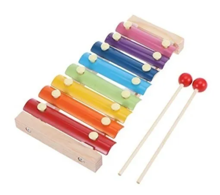 Instrumento Musical Infantil Xilofon Infantil 8 notas madera - Imagen 4