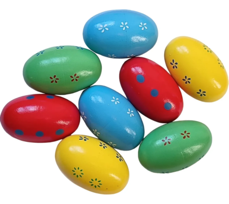 Huevito Maraca de madera Infantil - Imagen 5