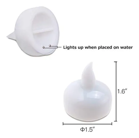 Vela Luz Led flotante x 6 - Imagen 4
