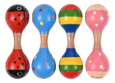Instrumento Musical Infantil maraca doble peque - Imagen 9