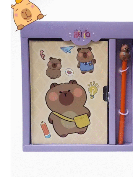 Diario Intimo con candado Capibara - Imagen 7