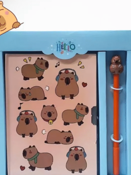 Diario Intimo con candado Capibara - Imagen 9