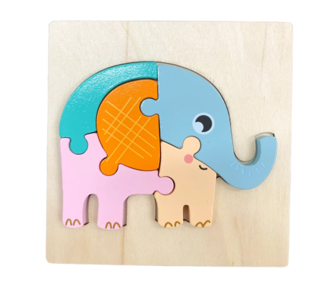 Puzzle de madera educativo infantil 3D - Imagen 10