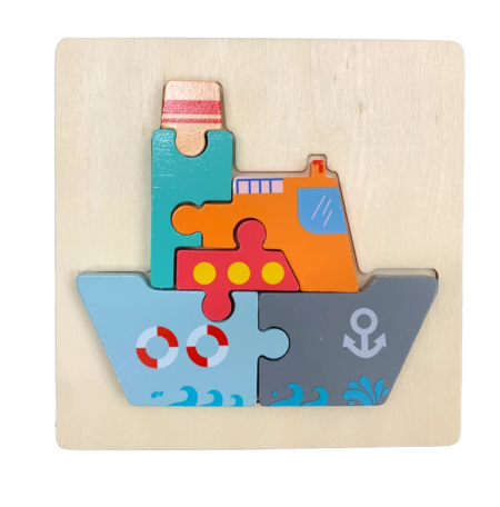 Puzzle de madera educativo infantil 3D - Imagen 12