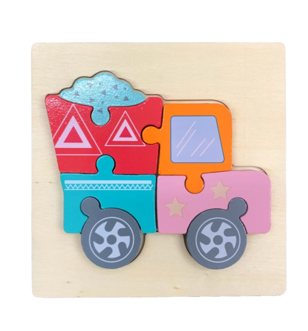 Puzzle de madera educativo infantil 3D - Imagen 13