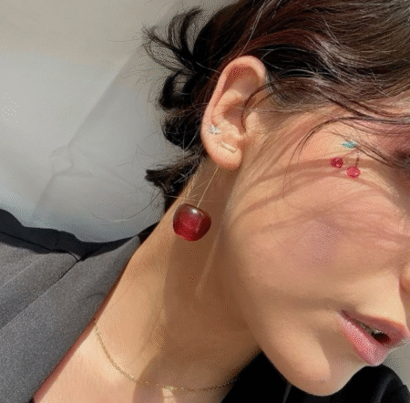 Aros Cherry largos - Imagen 7