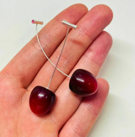 Aros Cherry largos - Imagen 5