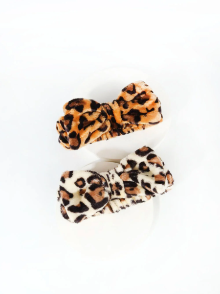 Vincha Skyn de Felpa Con estampado Leopardo - Imagen 2