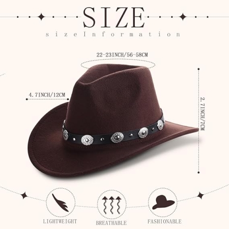 Sombrero Texas Cowboy Lazy - Imagen 11