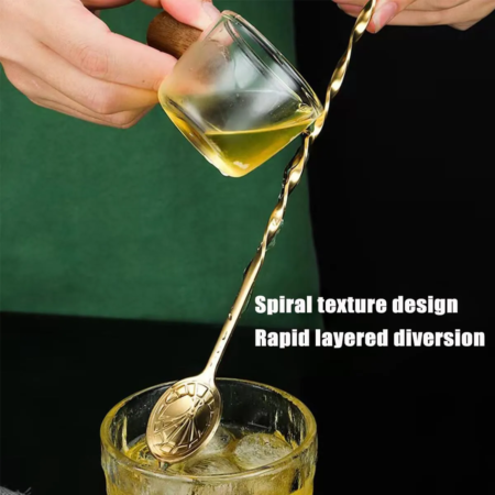 Cuchara Mixer Para Cocteleria Profesional Tridente al sol - Imagen 13