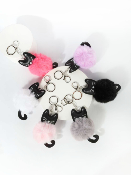 LLavero Pompom Gatito