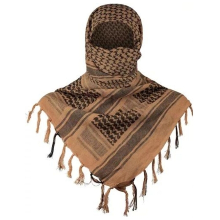 Pañuelo Shemagh Verde Táctico Desierto Bufanda Árabe Sirio 100% Algodón - Imagen 4