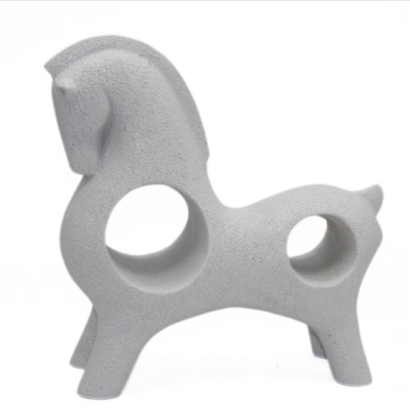 EQUUS – Escultura moderna de resina (blanco o negro) - Imagen 7