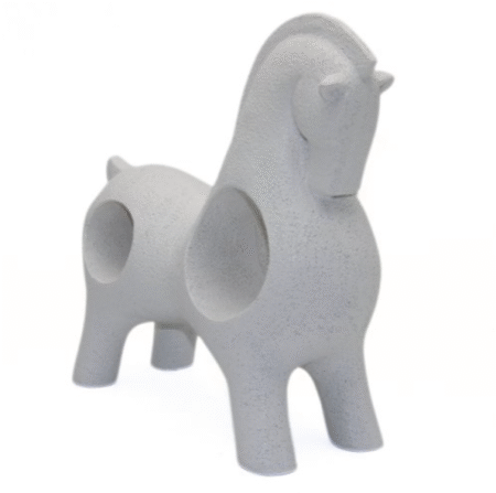 EQUUS – Escultura moderna de resina (blanco o negro) - Imagen 8