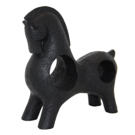 EQUUS – Escultura moderna de resina (blanco o negro) - Imagen 3
