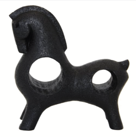 EQUUS – Escultura moderna de resina (blanco o negro) - Imagen 4