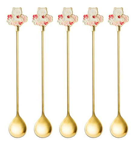 Cuchara Cute Flores y Osito - Imagen 5