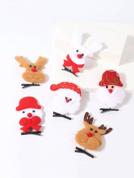 Accesorios Pinza para cabello estilo navideños - Imagen 2