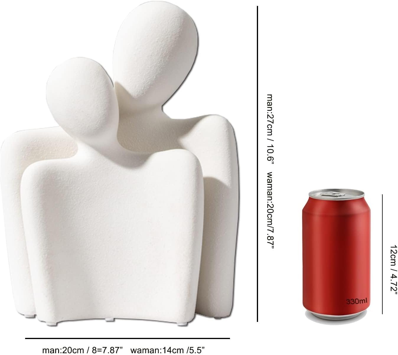 "Marco del Amor" – Escultura Minimalista de Pareja - Imagen 4