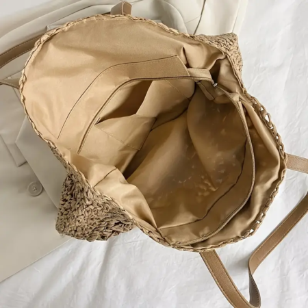 Bolso de Playa Redondo con Doble Asa - Polinesia - Imagen 6
