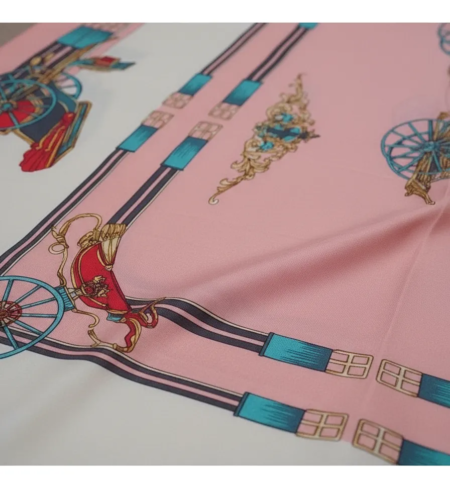 Pañuelo Foulard Rectangular de seda Carrozas - Imagen 30