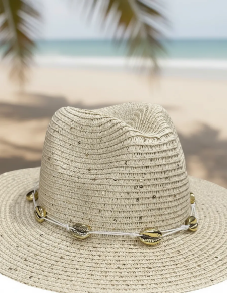 👒✨ Sombrero de Rafia con Lentejuelas y Caracolas – Verano 2026 - Imagen 8
