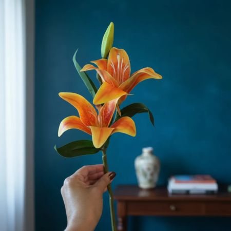 Rama Artificial Lilium Real Touch - Imagen 5