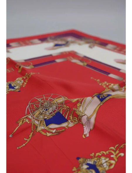 Pañuelo Foulard Rectangular de seda Carrozas - Imagen 19