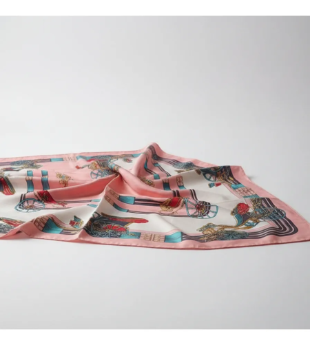 Pañuelo Foulard Rectangular de seda Carrozas - Imagen 28