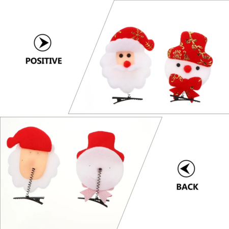 Accesorios Pinza para cabello estilo navideños - Imagen 4