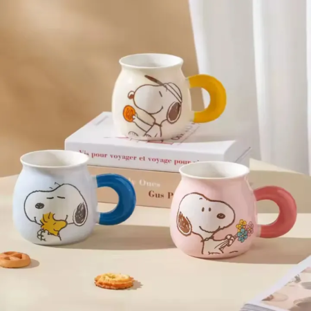Jarro Mug Taza Snoopy Ceramica con tapa y sorbete - Imagen 21