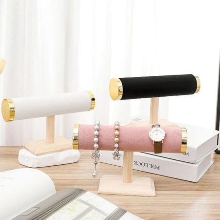 Soporte Para Pulseras De Madera Maciza, Estante Para Joyas - Imagen 4