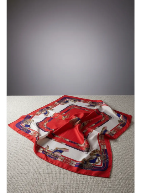 Pañuelo Foulard Rectangular de seda Carrozas - Imagen 24
