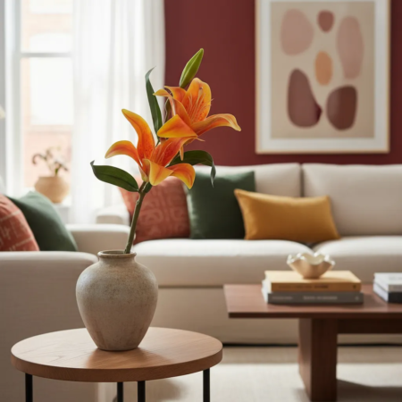Rama Artificial Lilium Real Touch - Imagen 4