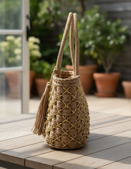 Bolso Cartera Rafia California - Imagen 7