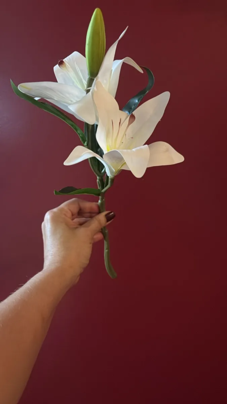 Rama Artificial Lilium Real Touch - Imagen 12